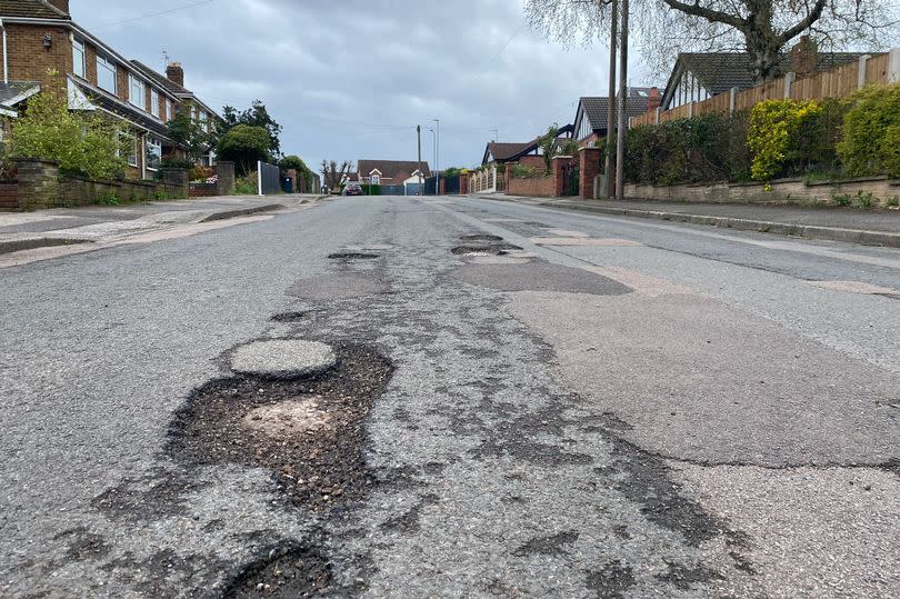 The top of Greendale Road in Arnold