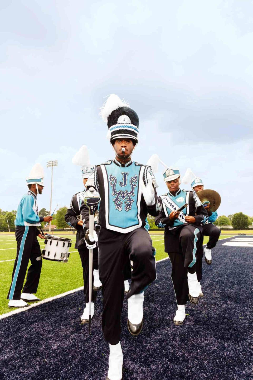 Cedric Angeles Around 300 college students make up the award-winning Sonic Boom of the South marching band.