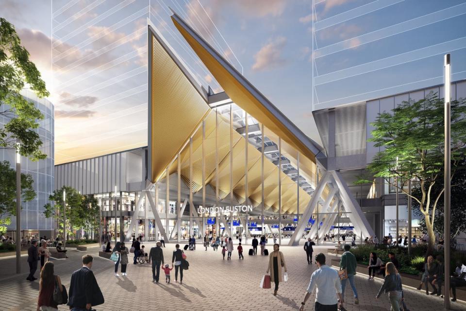 Euston’s Hs2 station: like “butterfly wings” (HS2)