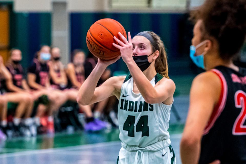 Dartmouth's Katherine Cheesebro attempts the free throw.