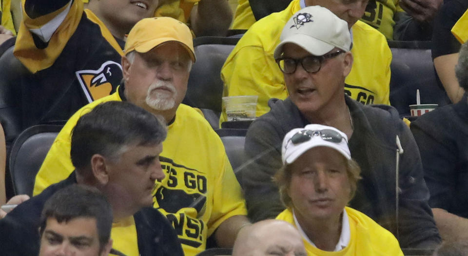 <p>Michael Keaton hasn’t been spotted supporting his Penguins this postseason, but he did make his way to a Stanley Cup game in Pittsburgh last year.<br> (Bruce Bennett/Getty Images) </p>