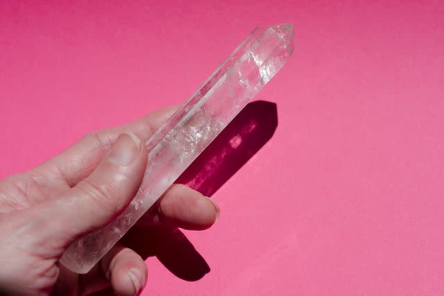 <p>Getty</p> Crystal quartz wand