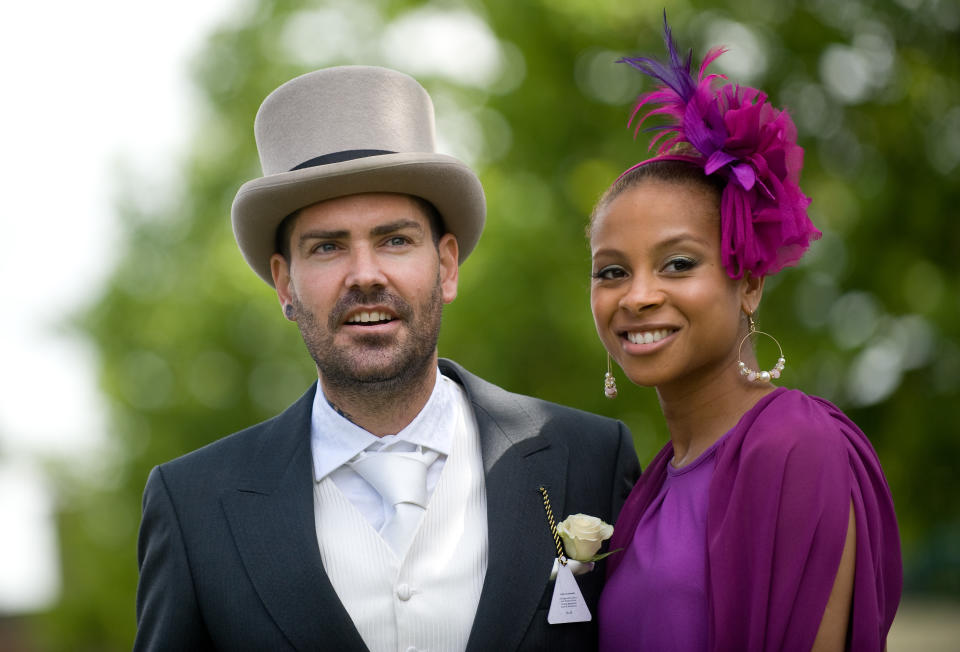 Shane Lynch and Sheena White attend Ladies Day of Royal Ascot at Ascot Racecourse on June 16, 2011 in Ascot, England. (Photo by Samir Hussein/WireImage)