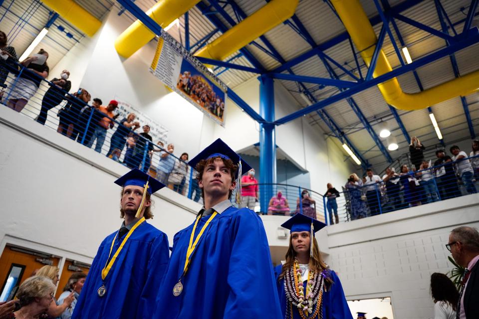 Martin County High School's class of 2022 commencement ceremony Tuesday, May 24, 2022, at Martin County High School in Stuart. 