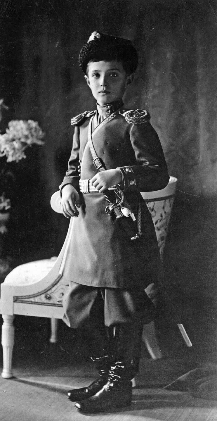 <p> Alexei in military uniform. </p>