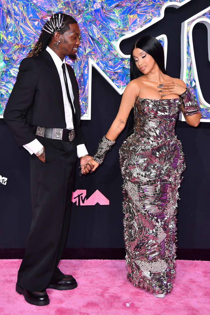 Cardi B disfrutó de la gala junto a su esposo, el rapero Offset 