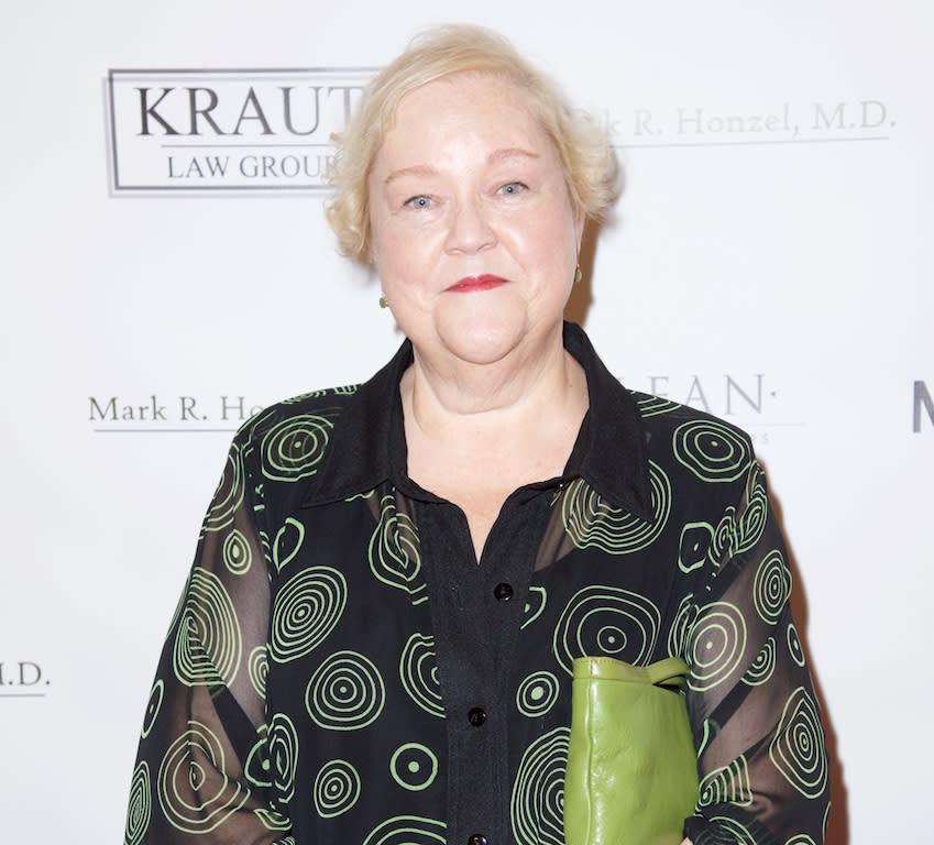 LOS ANGELES, CA - OCTOBER 04:  Actress Kathy Kinney attends The Alliance for Housing and Healing presents the Best in Drag show at Orpheum Theatre on October 4, 2015 in Los Angeles, California.  (Photo by Earl Gibson III/Getty Images)