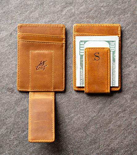 Left Coast Original Personalized Leather Magnetic Money Clip (Amazon / Amazon)