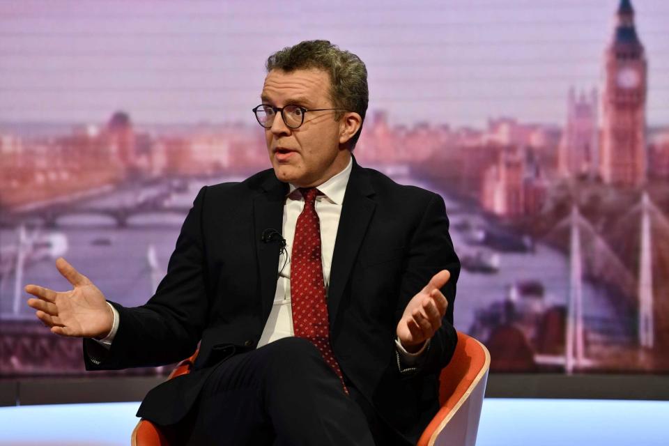 Tom Watson, deputy leader of the Labour Party, appears on The Andrew Marr Show (REUTERS)