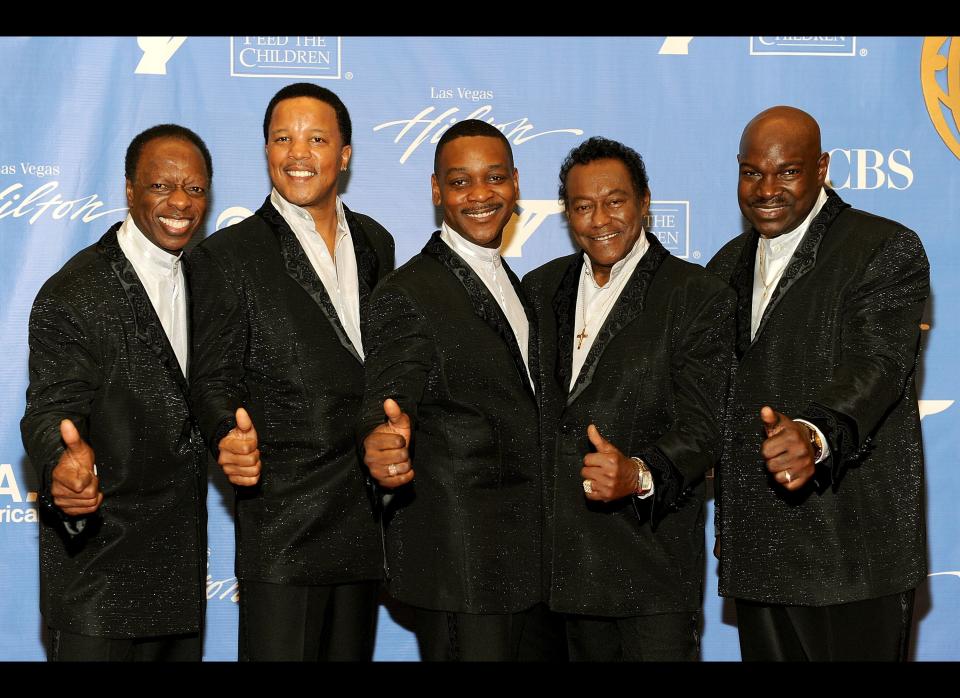 LAS VEGAS: Musical group The Spinners pose in the trophy room at the 37th Annual Daytime Entertainment Emmy Awards held at the Las Vegas Hilton on June 27, 2010 in Las Vegas, Nevada. (Photo by Frazer Harrison/Getty Images for ATI)