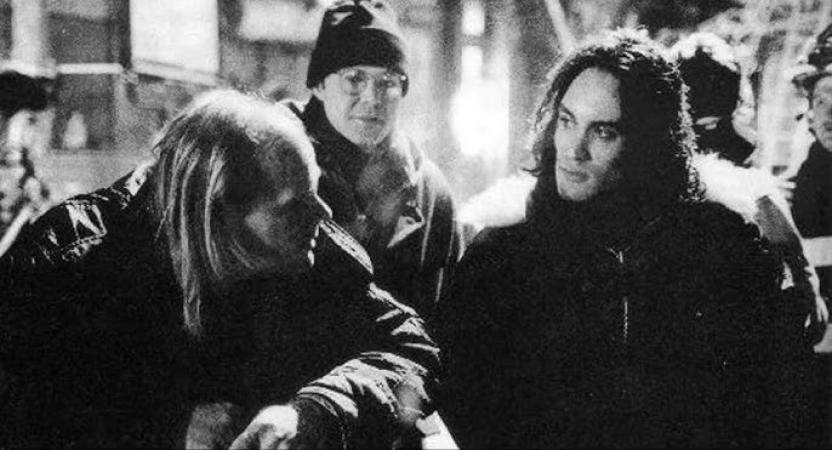 Brandon Lee en el set