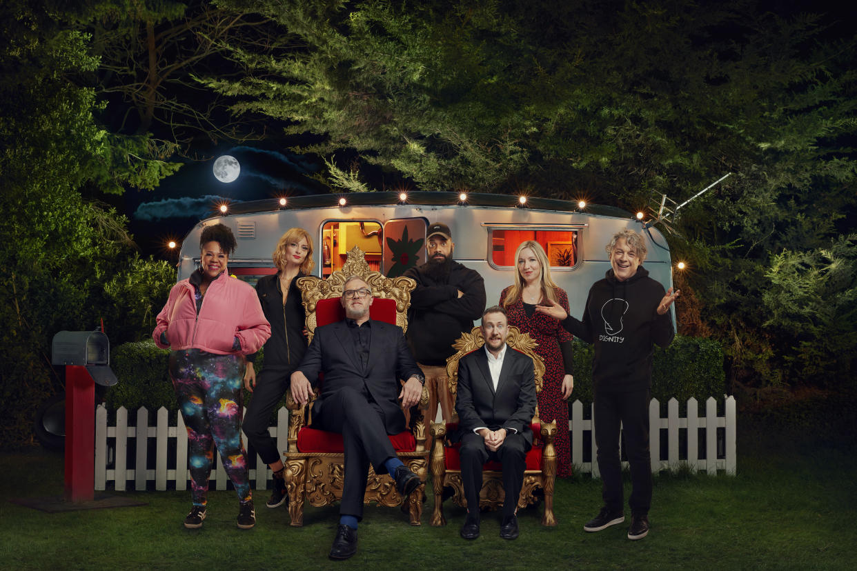 Desiree Burch, Morgana Robinson, Greg Davies, Guz Khan, Alex Horne, Victoria Coren Mitchell, Alan Davies