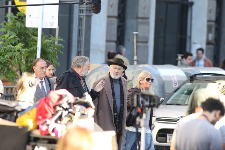 Robert de Niro y Luis Brandoni, en las calles de Buenos Aires