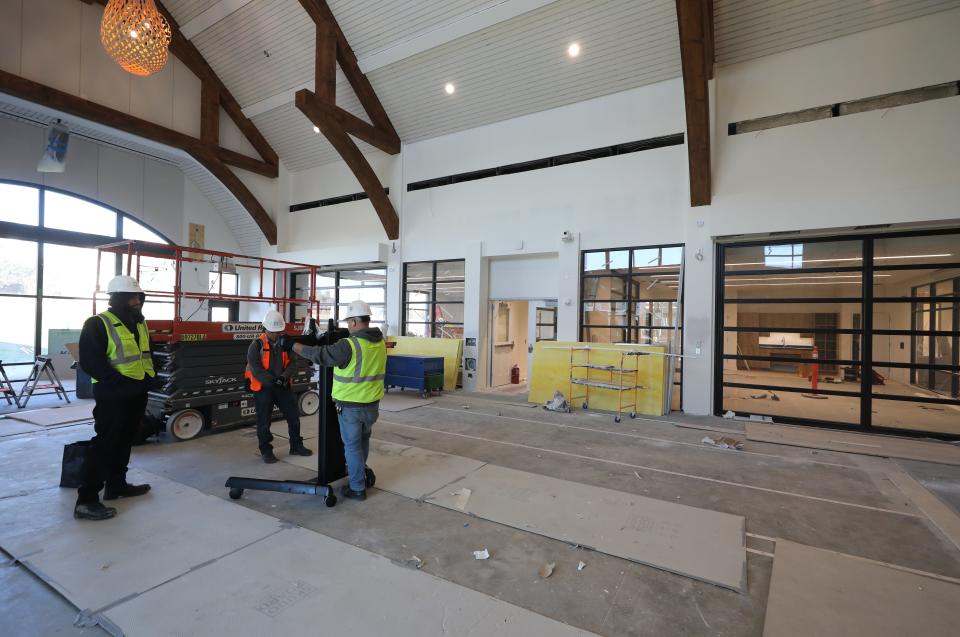 A view of a room in the Learning Center under construction at the Broadview Senior Living at Purchase College complex in Purchase, photographed Nov. 15, 2023.