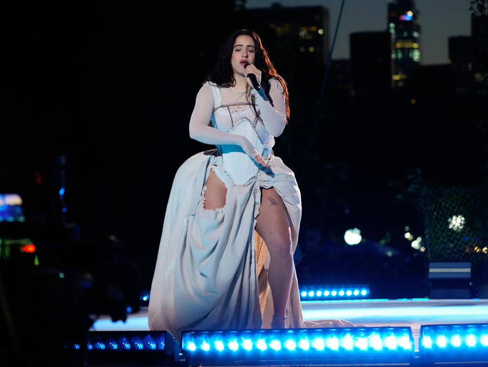NEW YORK, NEW YORK - SEPTEMBER 24: Rosalia performs at Global Citizen Concert in Central Park on September 24, 2022 in New York City. (Photo by Gotham/Getty Images)