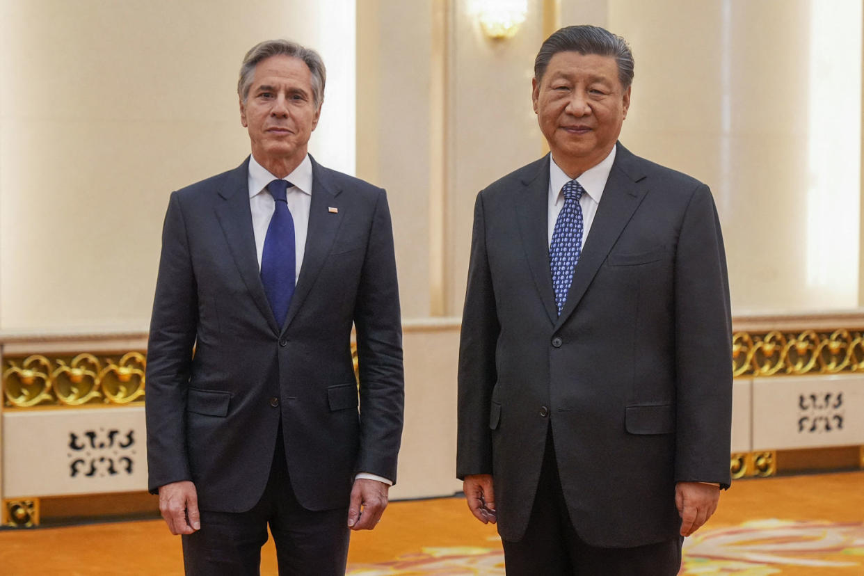 Blinken meets with Xi in Beijing (Mark Schiefelbein / AFP - Getty Images)