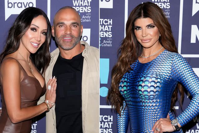 Charles Sykes/Bravo/NBCU Photo Bank/Getty (2) Joe and Melissa Gorga (left) with Teresa Giudice