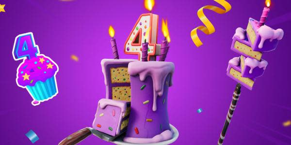 Fortnite celebrará su 4.° aniversario con estos regalos para sus fans