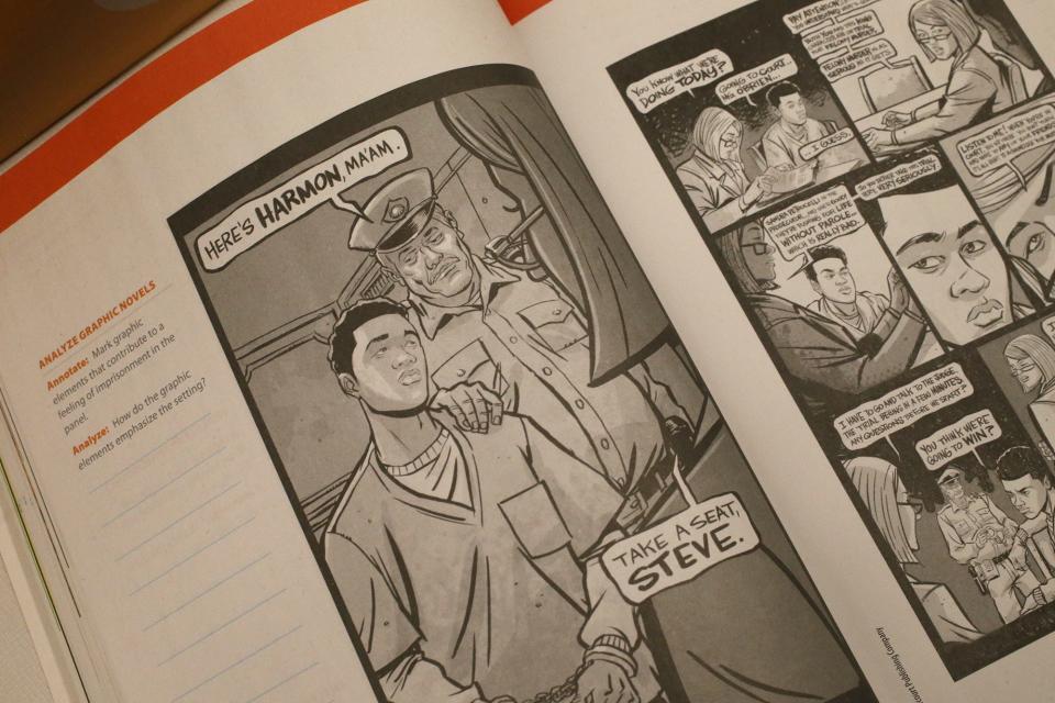 “Monster: A Graphic Novel” by Walter Dean Myers is a seventh grade literature textbook that's part of APS' proposed new curriculum.