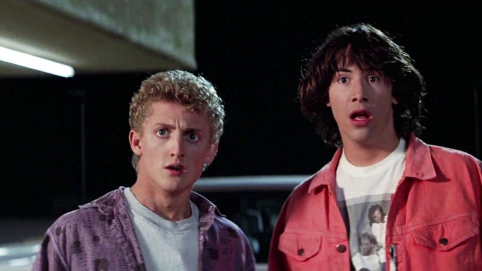 Keanu Reeves made a name for himself with his iconic role as the most-excellent Ted in "Bill and Ted's Excellent Adventure."