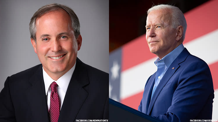 Ken Paxton and Joe Biden