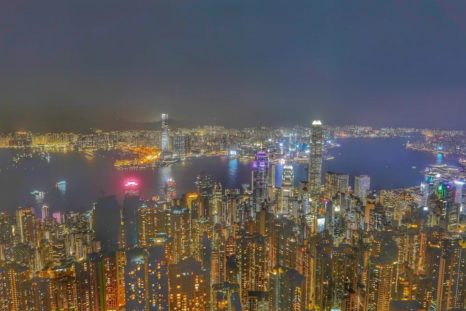 Night Walk in Hong Kong  H.K.Sunset 香港夕景