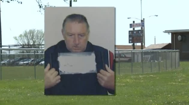 49-year-old high school umpire Daryl Jacobson, who was arrested after passing out during a game — WQED screenshot
