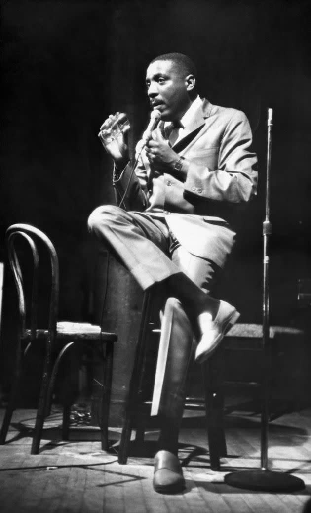 Comedian and social activist Dick Gregory speaks at the Village Gate, New York, New York, May 22, 1966. (Photo: Fred W. McDarrah via Getty Images)