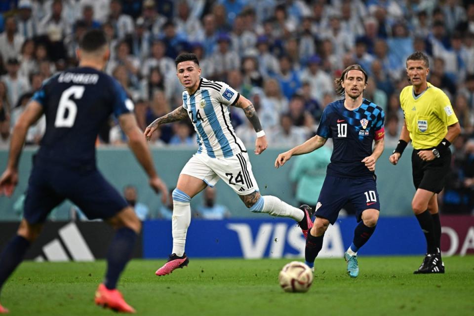 Enzo Fernandez plays a key role in this Argentina team (AFP via Getty Images)