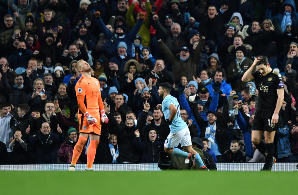 A bad day at the office for Kasper Schmeichel. Goalkeepers’ bad days always end up in goals conceded