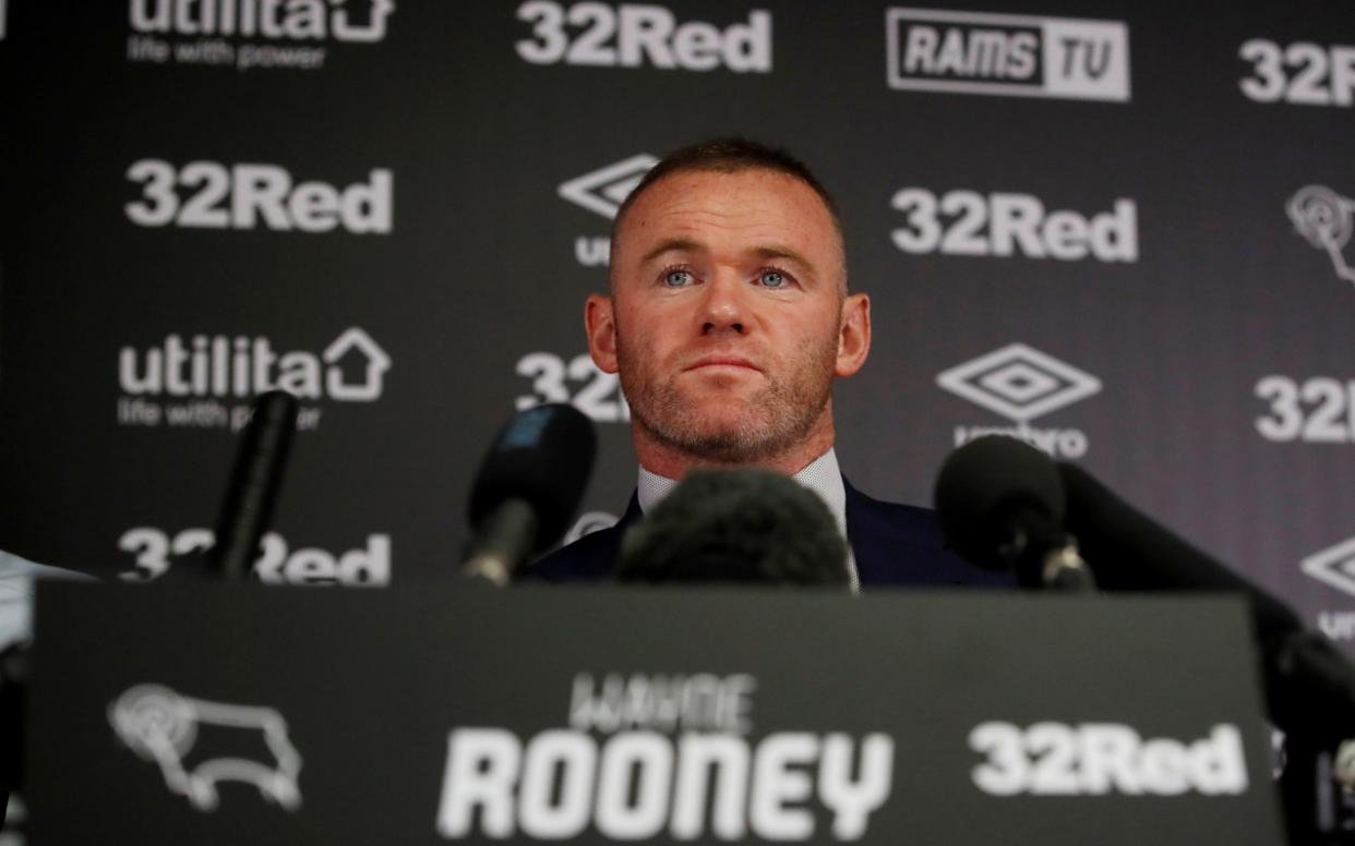 Wayne Rooney will concentrate his efforts on guiding Derby this weekend from sidelines - Reuters