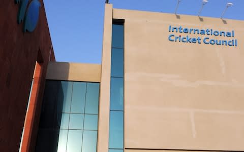 The headquarters of the ICC in Dubai - Credit: AAMIR QURESHI/AFP/Getty Images)