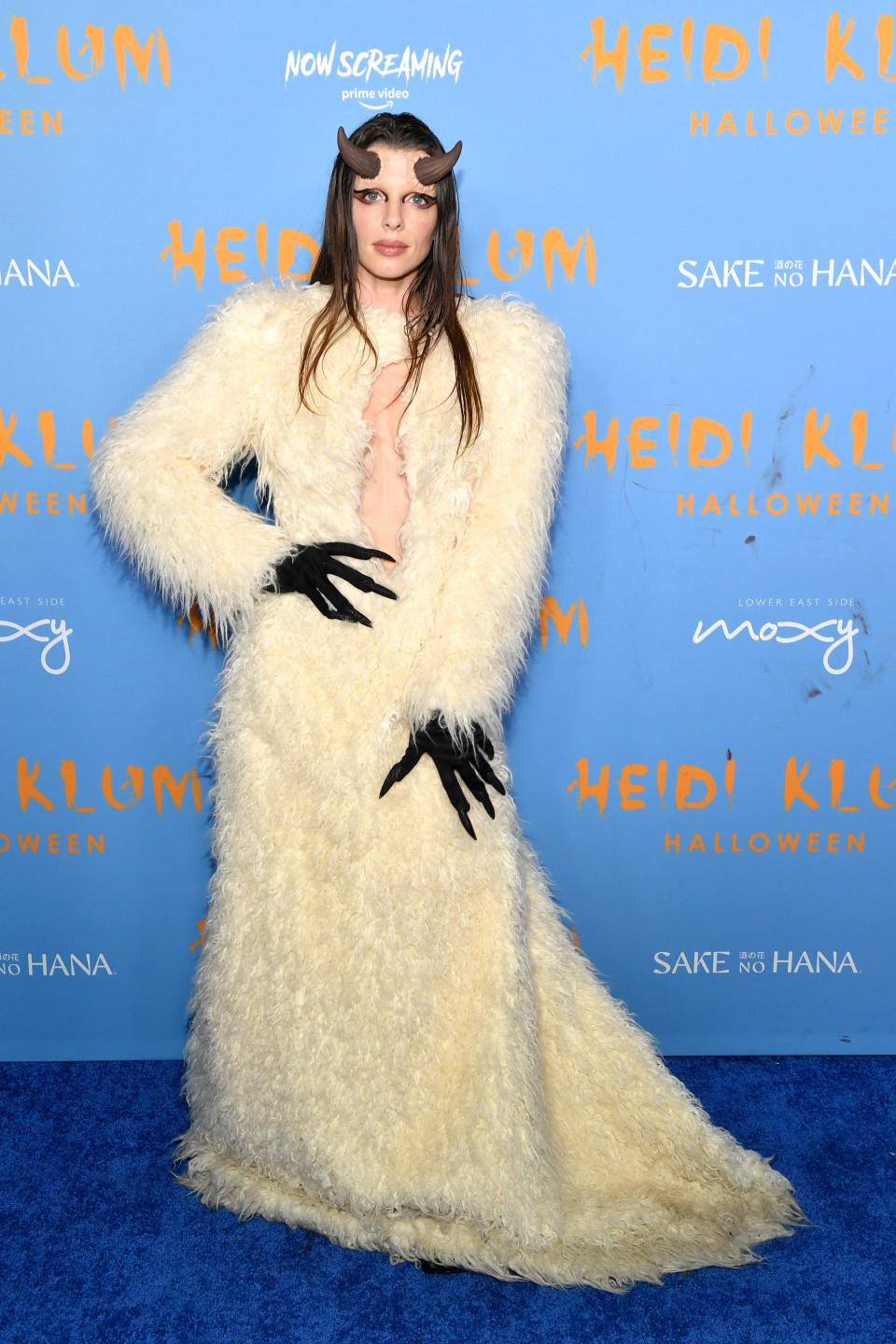 Julia Fox dressed as a character from "Where the Wild Things Are" for Heidi Klum's annual Halloween party