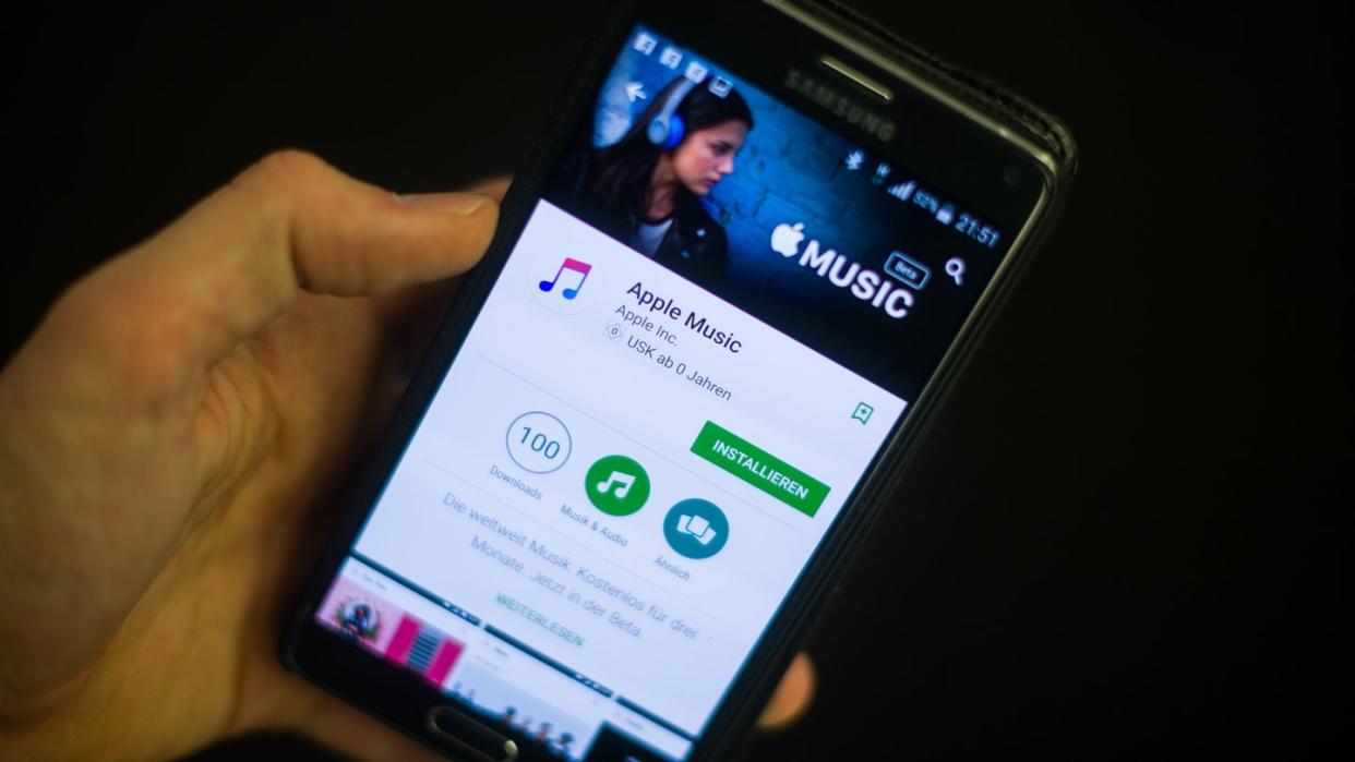 Apple hat ein Update für seine Musikstreaming-App «Apple Music» für Android herausgegeben. Foto: Lukas Schulze