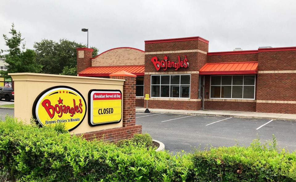 Bojangles abruptly closed three of its Jacksonville-area restaurants, includin one at 4463 Deerwood Parkway, on June 25.