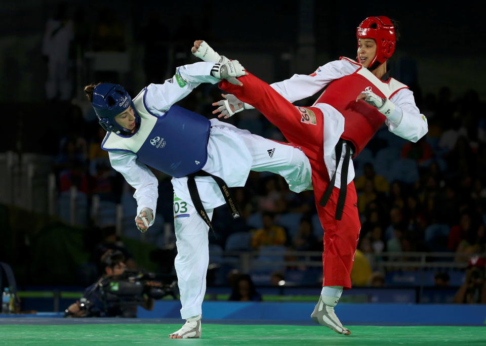 Walkden fell in love with taekwondo after a school friend suggested she tag along (Picture: Reuters)