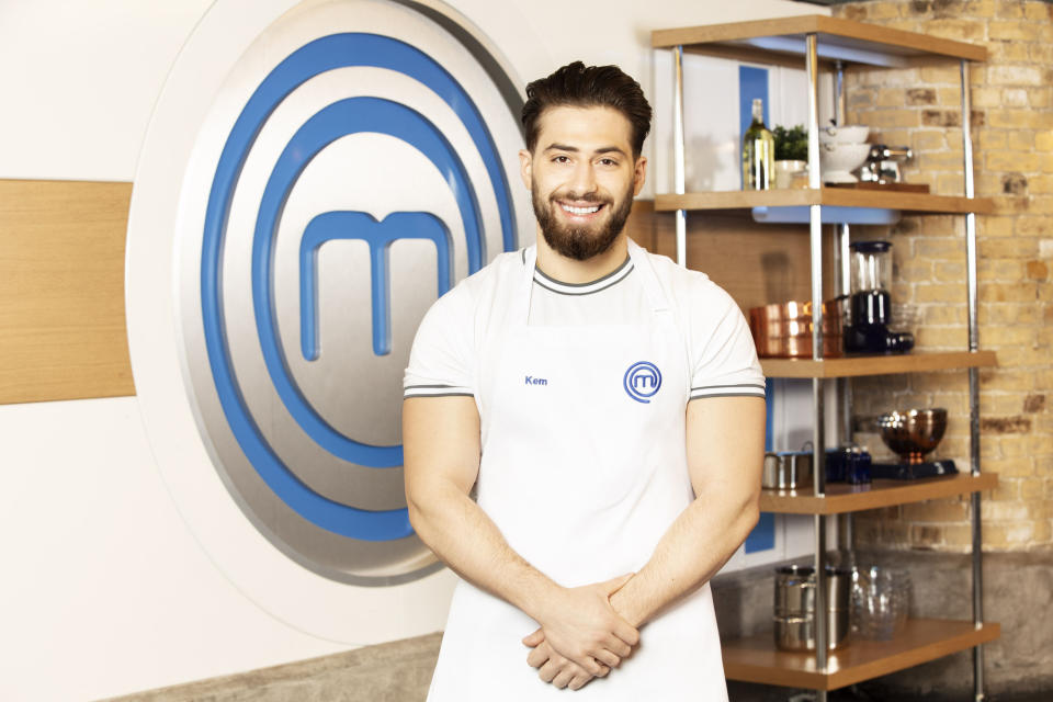 WARNING: Embargoed for publication until 00:00:01 on 22/04/2021 - Programme Name: Celebrity Masterchef S16 - TX: n/a - Episode: Celebrity Masterchef S16 - Contestant Generics (No. Contestant Generics) - Picture Shows: **STRICTLY EMBARGOED NOT FOR PUBLICATION BEFORE 00:01 ON THURSDAY 22ND APRIL 2021** Kem Cetinay - (C) Shine TV - Photographer: Production