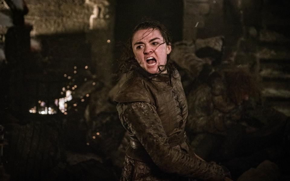 Maisie Williams as Arya Stark in Game of Thrones - HBO