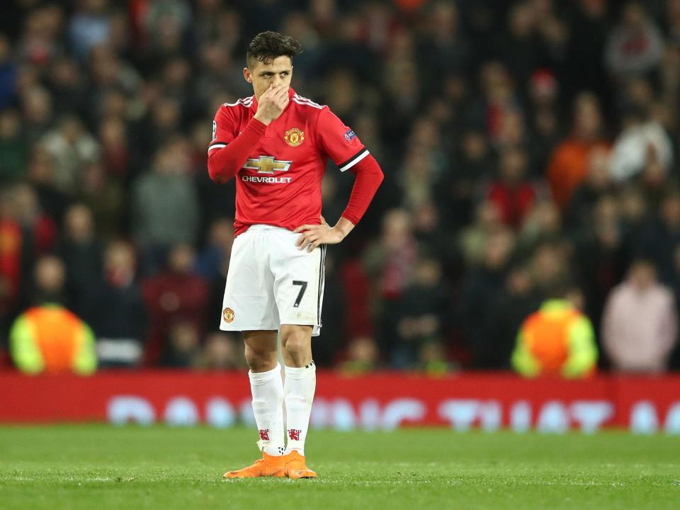 Sanchez has only managed one goal in 10 for United: Getty