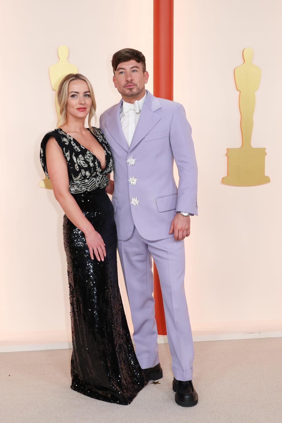 Alyson Sandro and Barry Keoghan attend the 95th Academy Awards at the Dolby Theatre on March 12, 2023