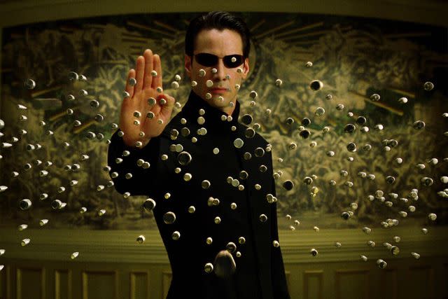 Warner Bros/Village Roadshow Pictures/Kobal/Shutterstock Keanu Reeves in 'The Matrix Reloaded,' 2003