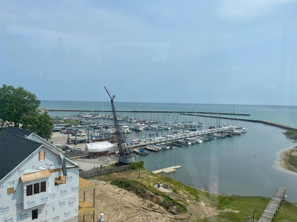 View from the Port Sanilac Lighthouse on July 14, 2023.