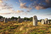 Visit this southern Brittany seaside resort for the prehistoric standing stones, known as Carnac stones. [Photo: Getty]