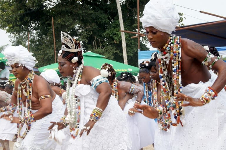 The traditional "taking of the sacred stone" ceremony was started in 1663 by settlers from the former Gold Coast -- modern-day Ghana -- and has now taken place 353 times