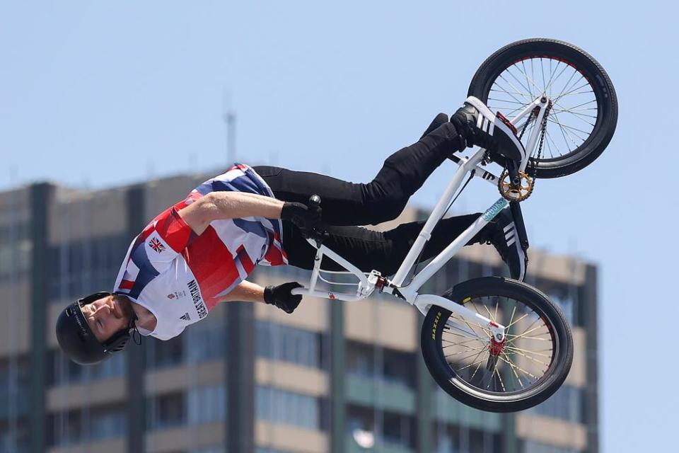 Declan Brooks during his final freestyle run.