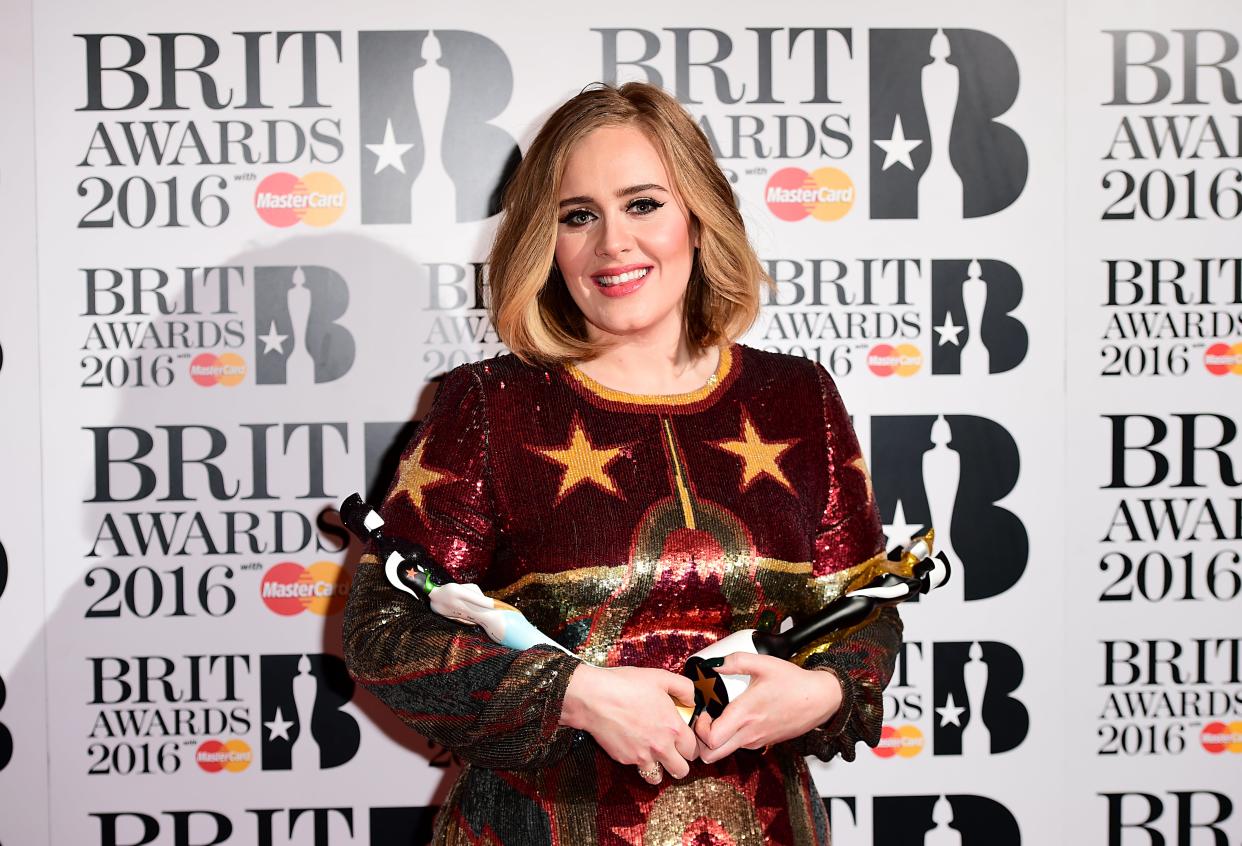 Adele wins four awards at the 2016 Brit Awards (PA)