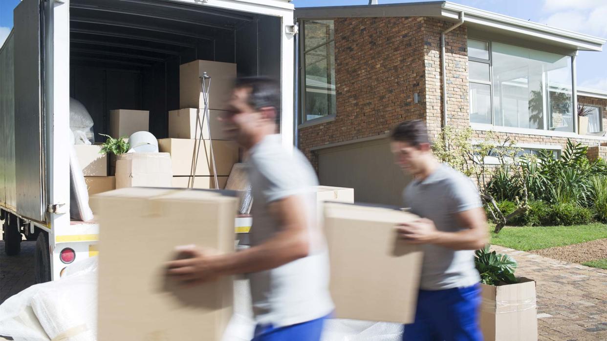 movers loading truck