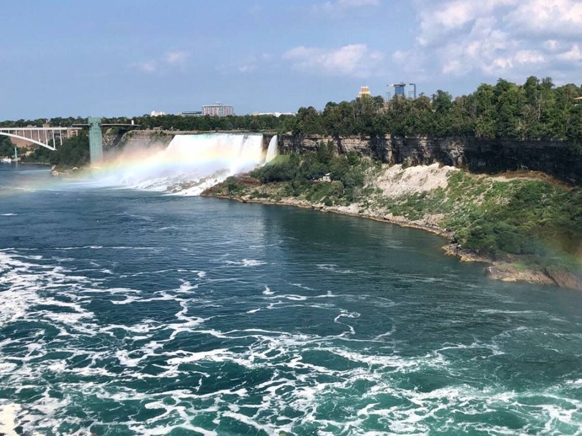 Niagara Falls, Ont., will experience about 3½ minutes of darkness during the eclipse.  (Justin Chandler/CBC - image credit)