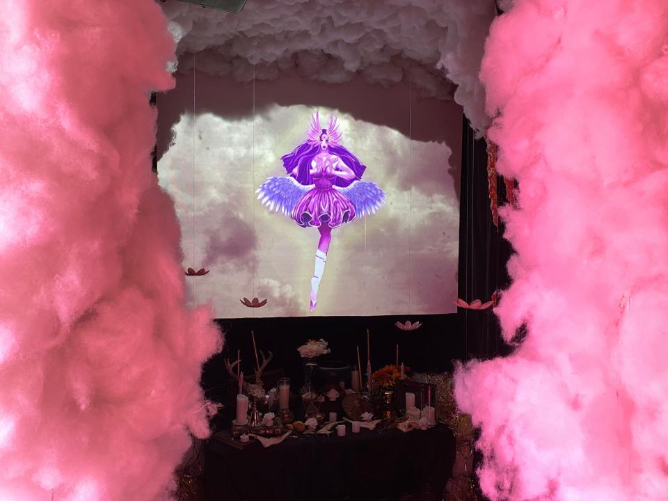 Enid artist Jaime Rodriguez's installation art piece "The Temple" is included in Enid's family-friendly immersive art installation "Sugar High."