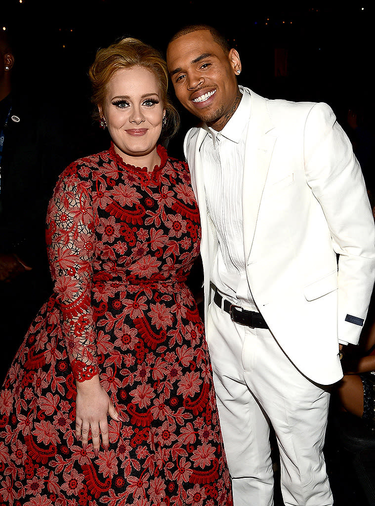 Adele, Chris Brown